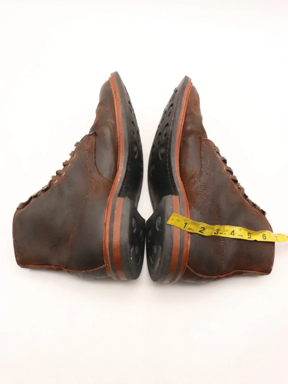 Allen Edmonds Higgins Mill Boots Men's Size 9.5 E Waxed Brown Leather Lace Up